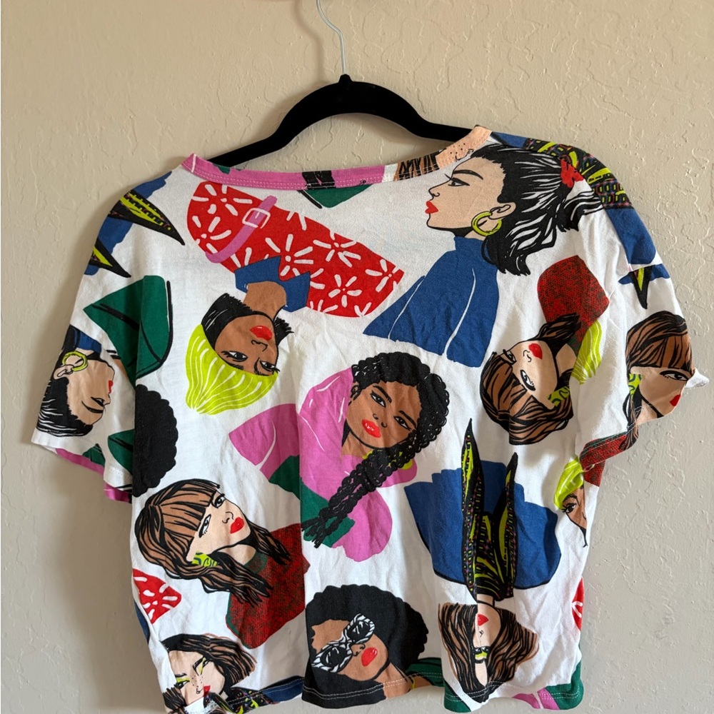 Zara Multicolor Graphic Tee - Picture 4 of 5